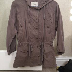 Taupe Life in Progress Utility Jacket